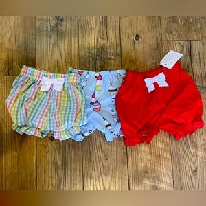 Lot of Three Beaufort Bonnet Company Bloomer Shorts (3t-4t)